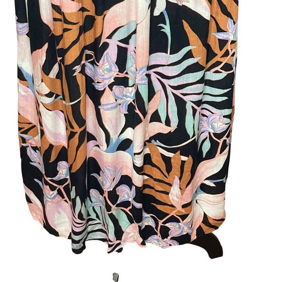 Billabong Twist It Knot Front MIDI Dress Tropical Hawaii XS - Picture 7 of 12